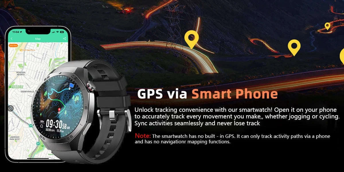 GT5 Pro Smartwatch with AMOLED Display and GPS-silvery / CHINA