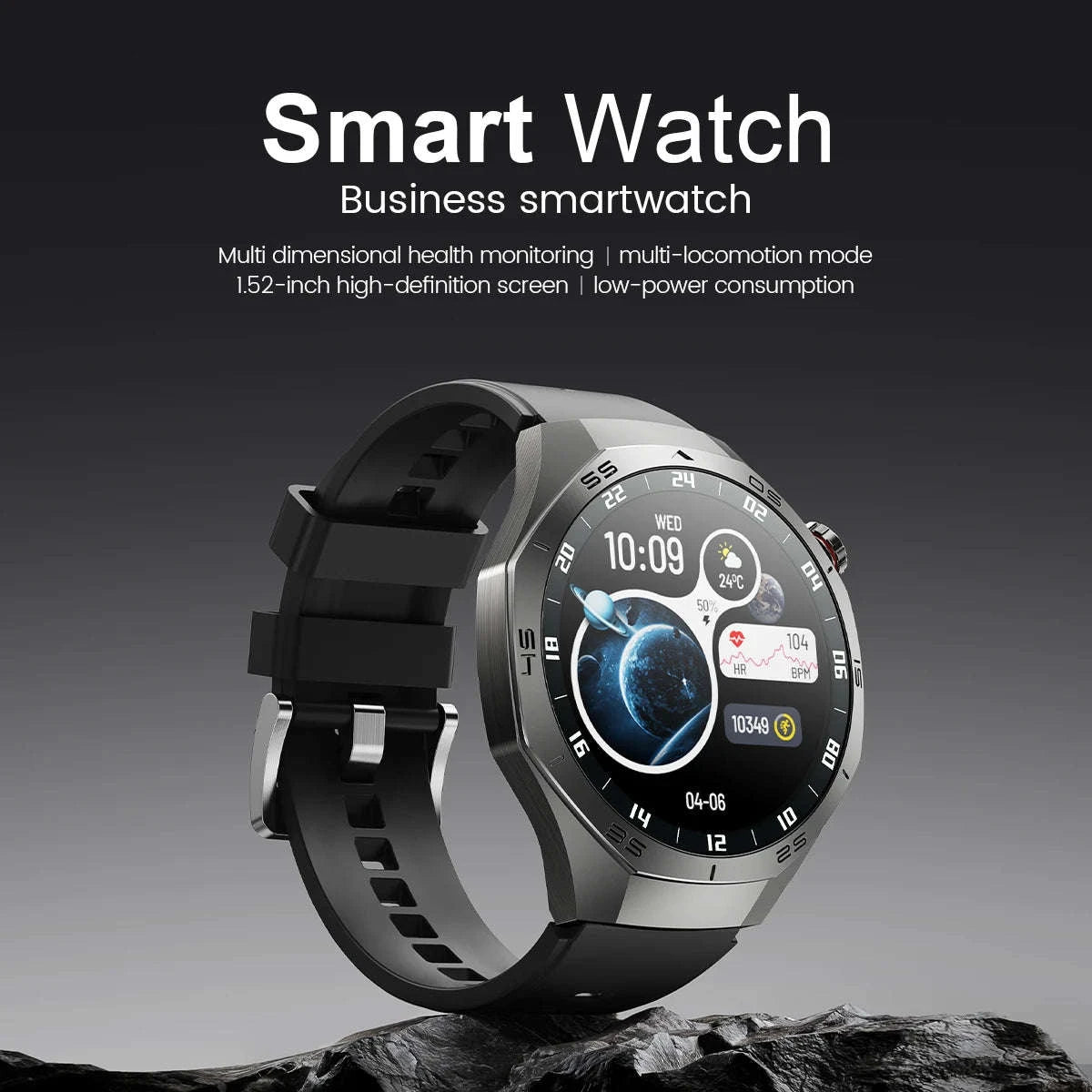 GT5 Pro Smartwatch with AMOLED Display and GPS-silvery / CHINA