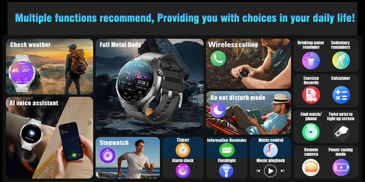 GT5 Pro Smartwatch with AMOLED Display and GPS-silvery / CHINA