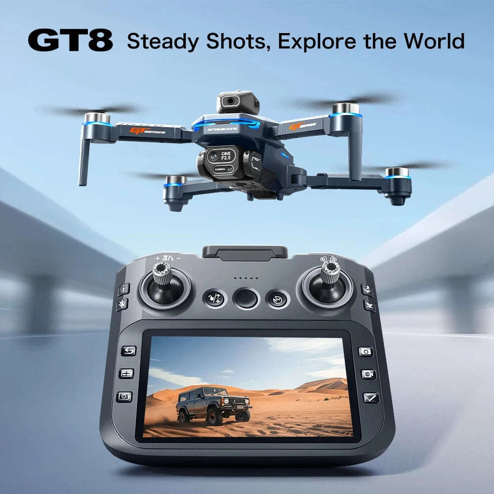 GT8 Drone with 8K Dual Cameras and Screen Remote-GT8 8K - VR - Pad / China Mainland