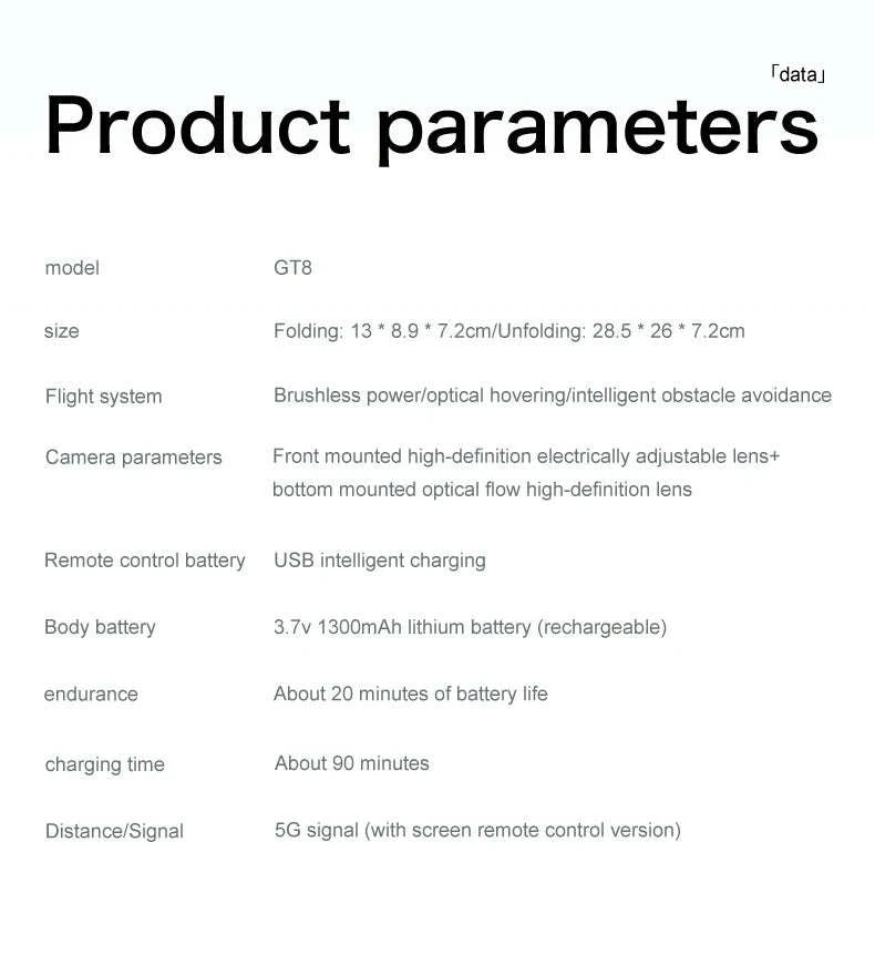 GT8 Drone with 8K Dual Cameras and Screen Remote-GT8 8K - VR - Pad / China Mainland