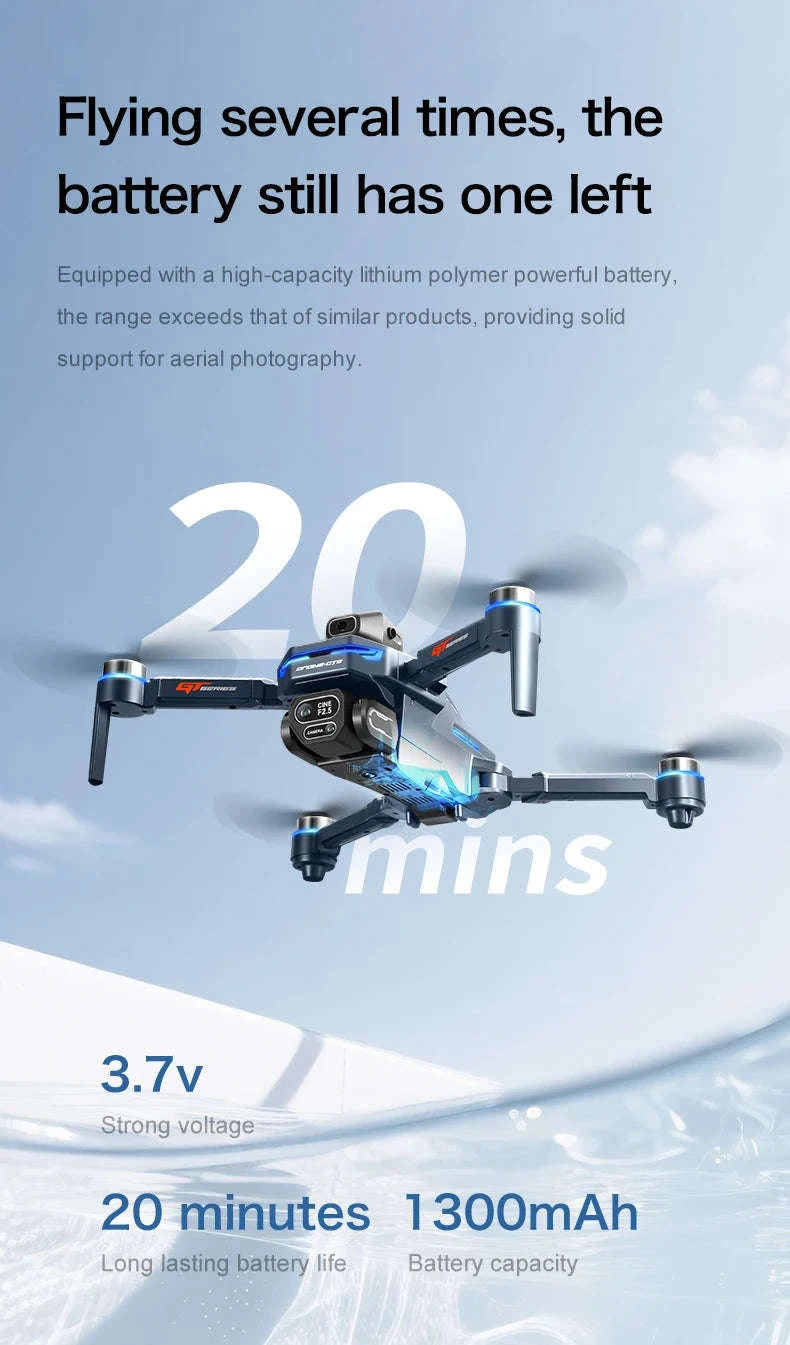 GT8 Drone with 8K Dual Cameras and Screen Remote-GT8 8K - VR - Pad / China Mainland