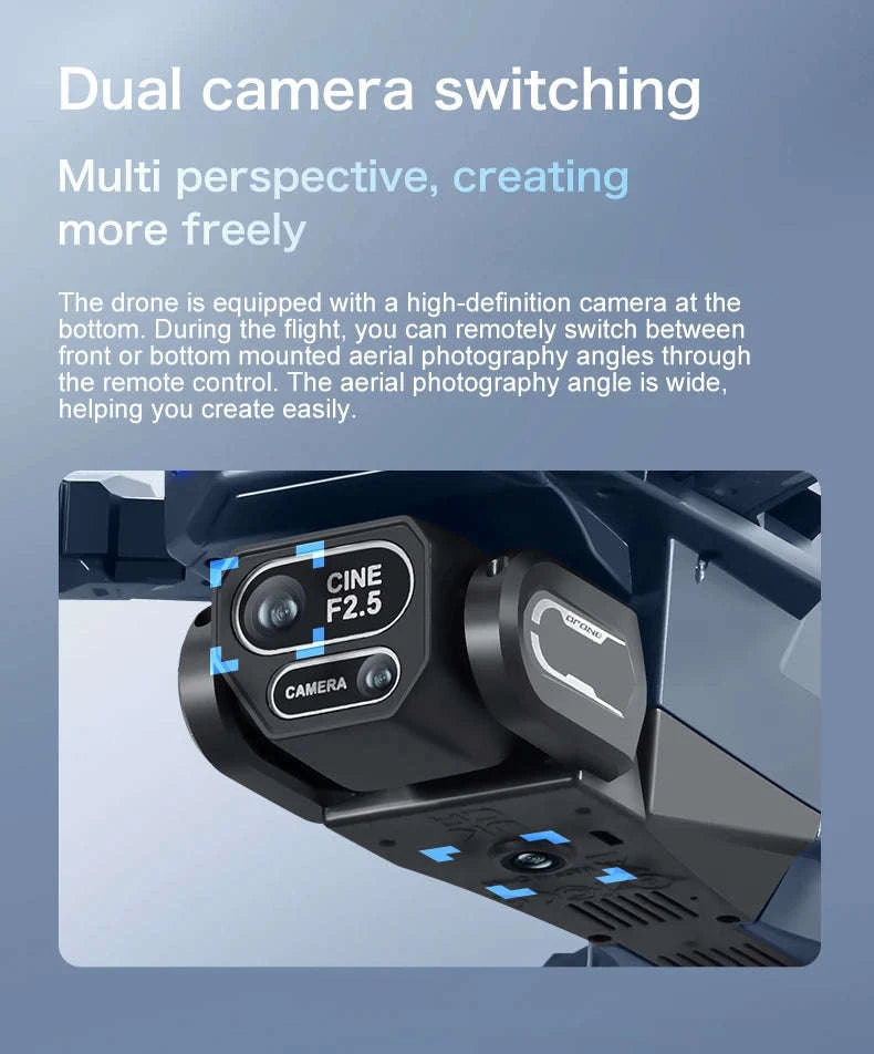 GT8 Drone with 8K Dual Cameras and Screen Remote-GT8 8K - VR - Pad / China Mainland