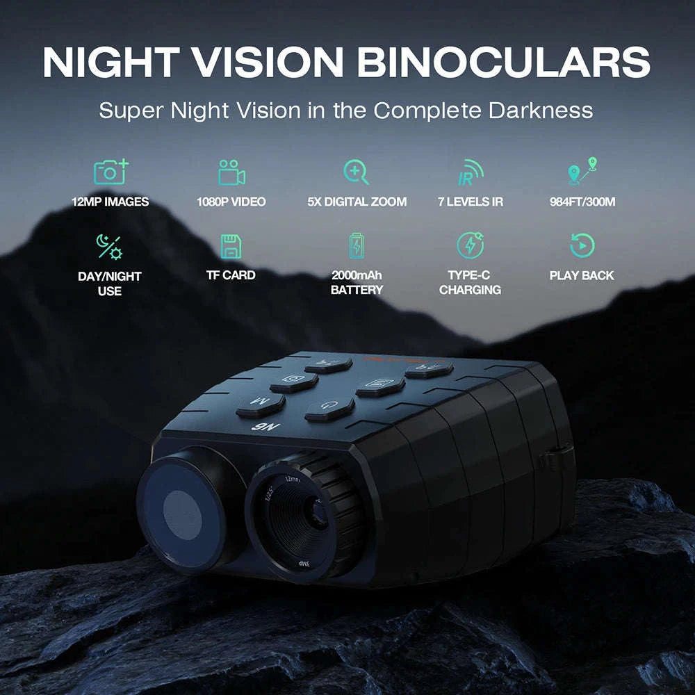GTGUARD N6 Night Vision Binoculars with 1080P Video-United States