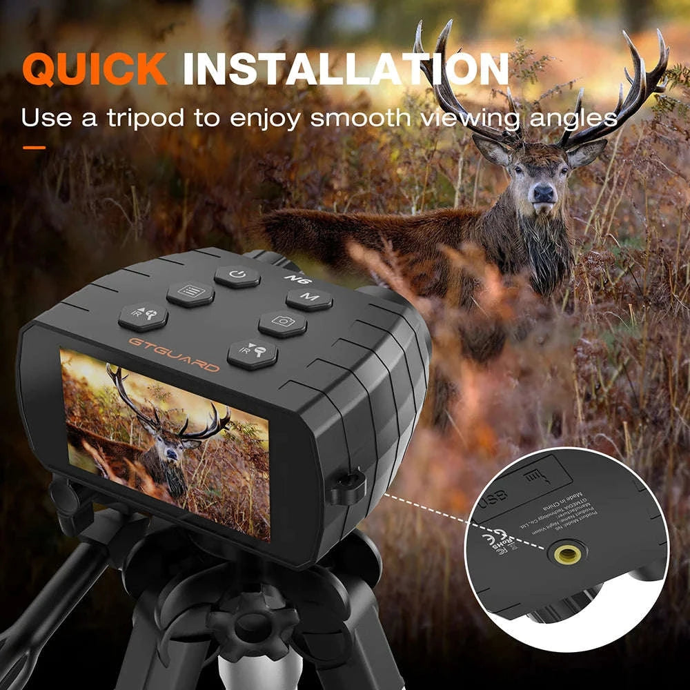 GTGUARD N6 Night Vision Binoculars with 1080P Video-United States