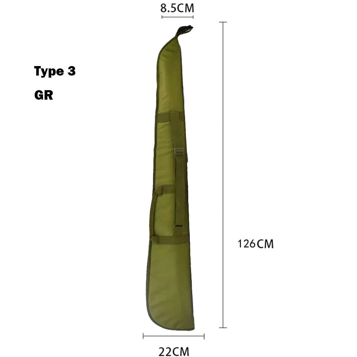 Gun Bag Case Rifle Backpack for Hunting and Airsoft-Type 1 green L