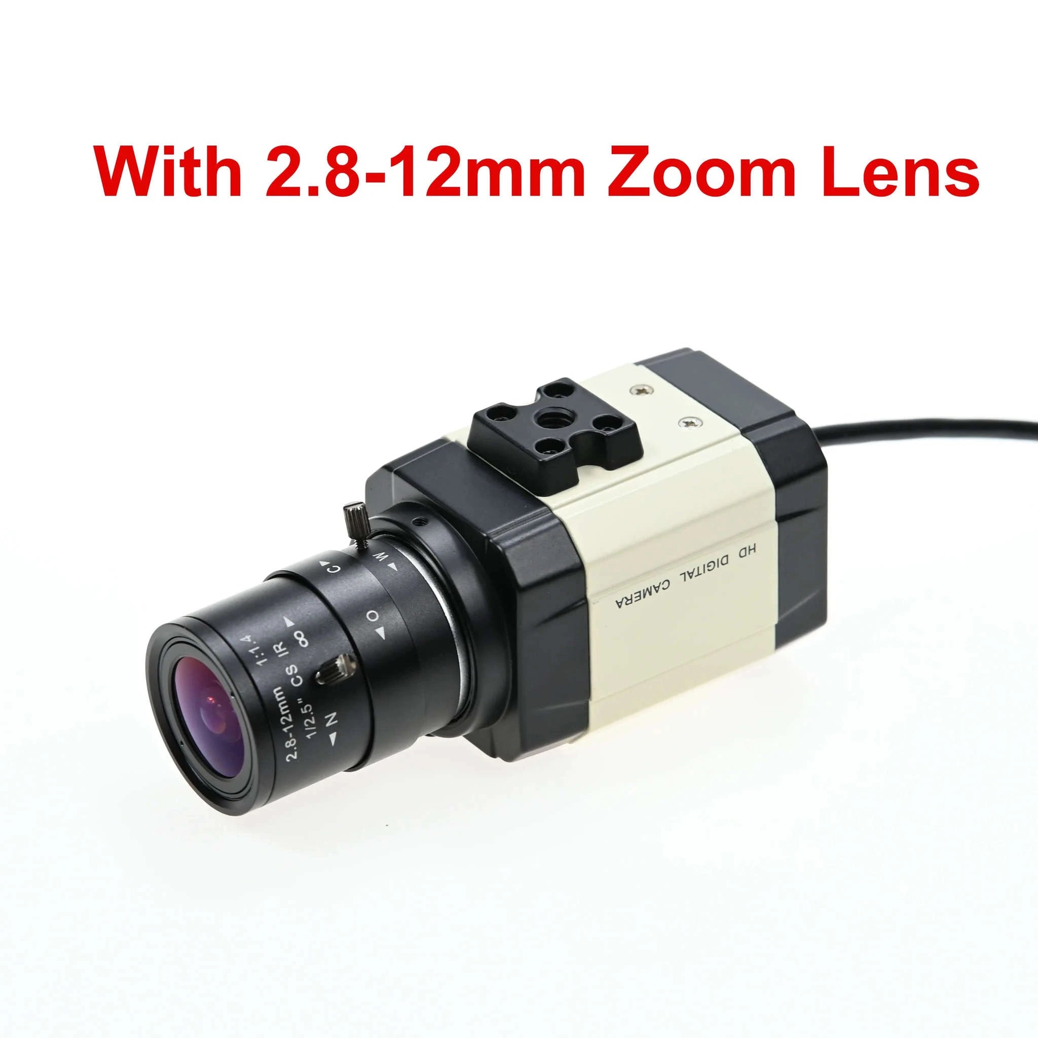 GXIVISION USB Camera 1080P 60fps with Varifocal CS Lens-12mm Fixed Focus