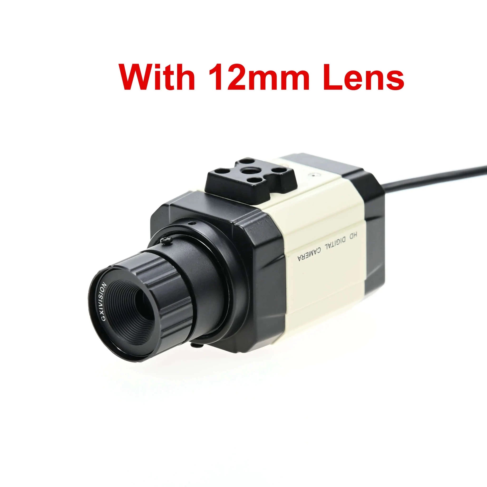 GXIVISION USB Camera 1080P 60fps with Varifocal CS Lens-12mm Fixed Focus