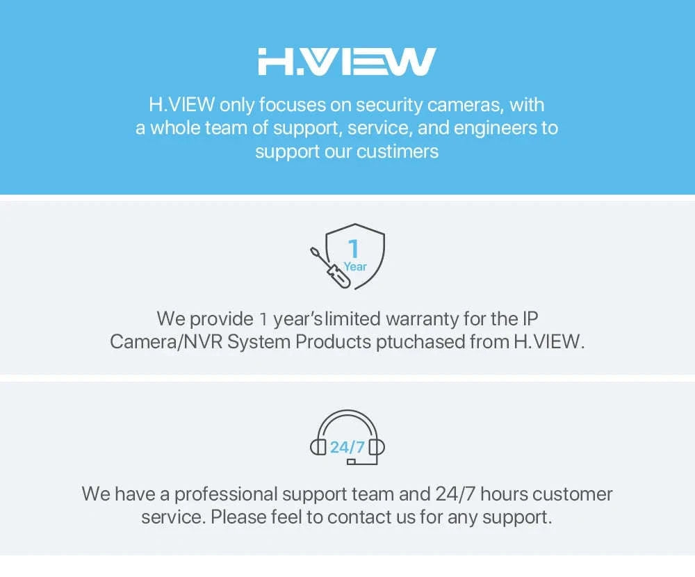 H.VIEW 3MP WiFi Indoor Security Camera with AI Detection-france