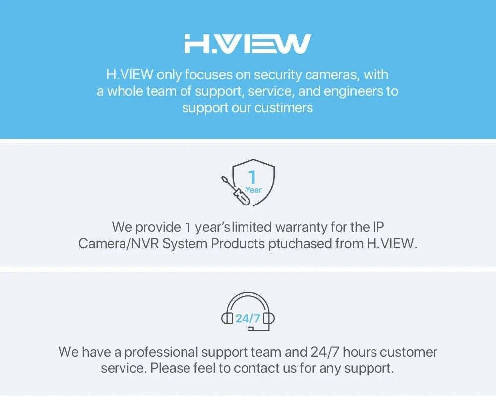 H.VIEW 3MP WiFi Indoor Security Camera with AI Detection-france
