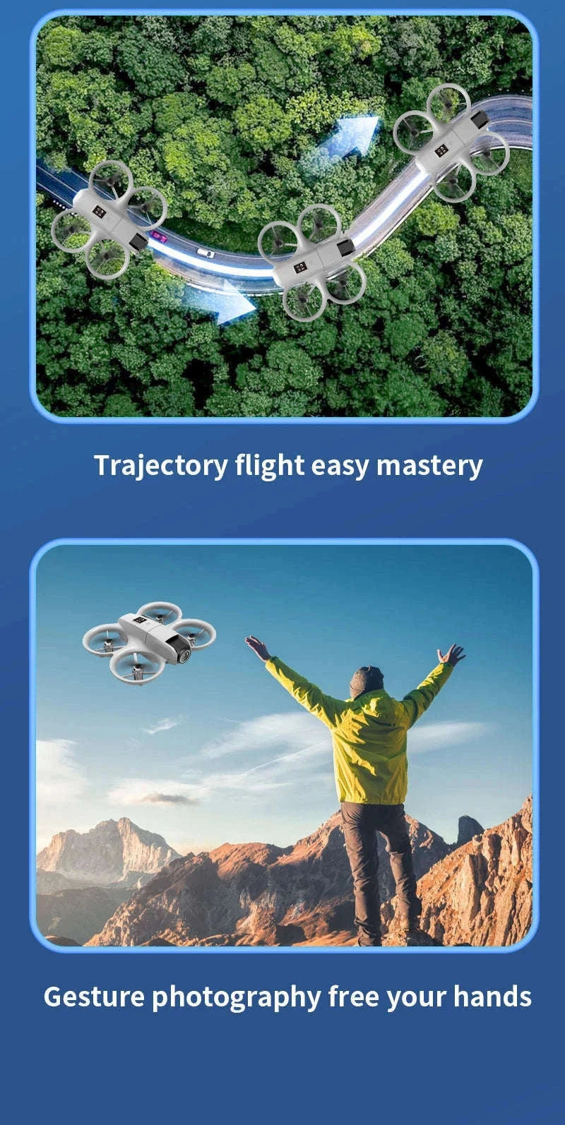 H135 Mini Drone with WiFi FPV and 4K Camera-H135