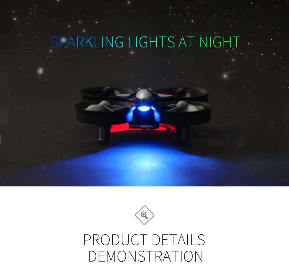 H36 Mini Drone 6‑Axis Quadcopter-blue