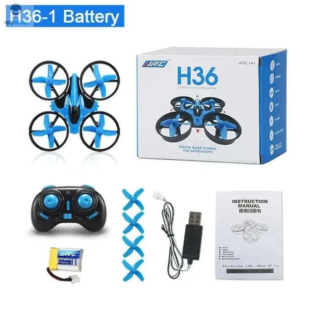 H36 Mini Drone 6‑Axis Quadcopter-blue