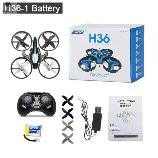 H36 Mini Drone 6‑Axis Quadcopter-blue