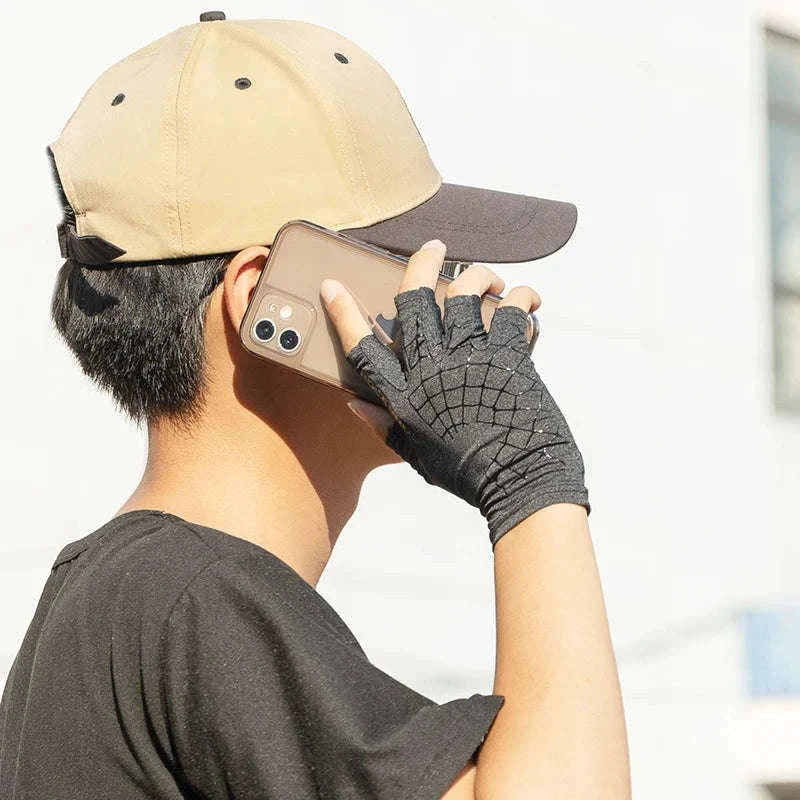 Half Finger Cycling Gloves Anti-Slip Washable Bike Gloves-XS/S