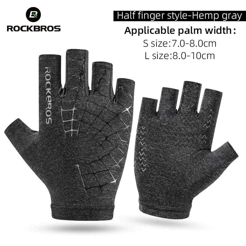 Half Finger Cycling Gloves Anti-Slip Washable Bike Gloves-XS/S