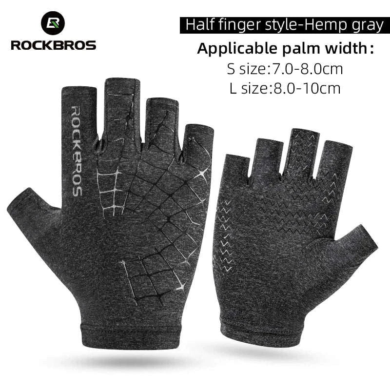 Half Finger Cycling Gloves Anti-Slip Washable Bike Gloves-XS/S