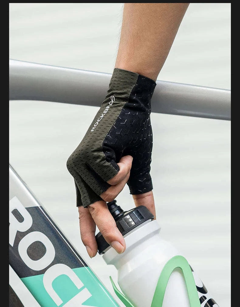 Half Finger Cycling Gloves for Summer MTB Riding-S376-GN / XXL
