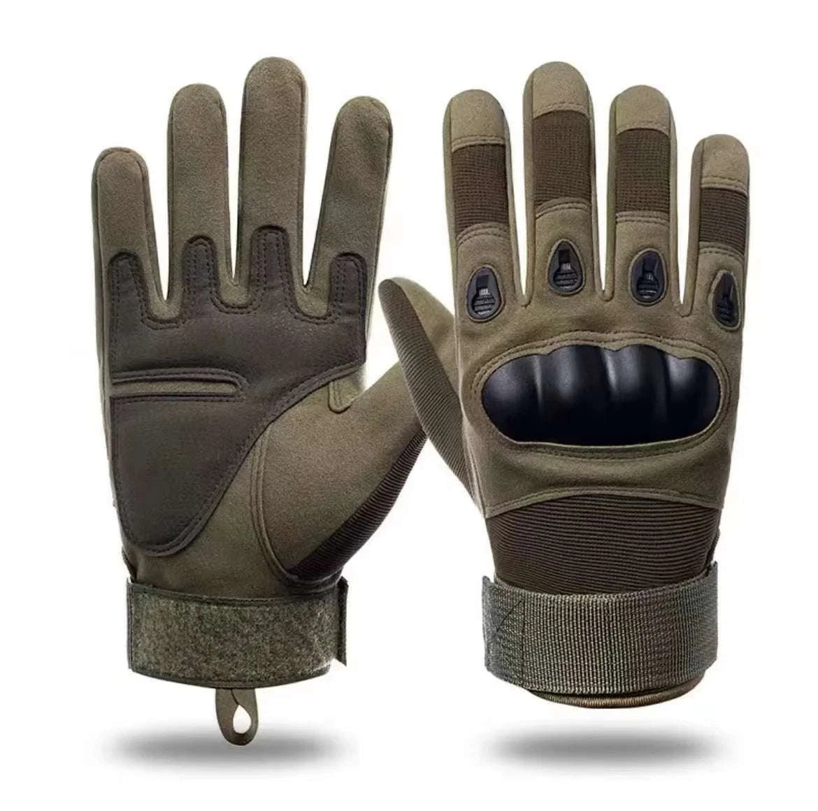 Half Finger Tactical Gloves for Cycling, Shooting & Outdoor Use-Sand Color-B / XL