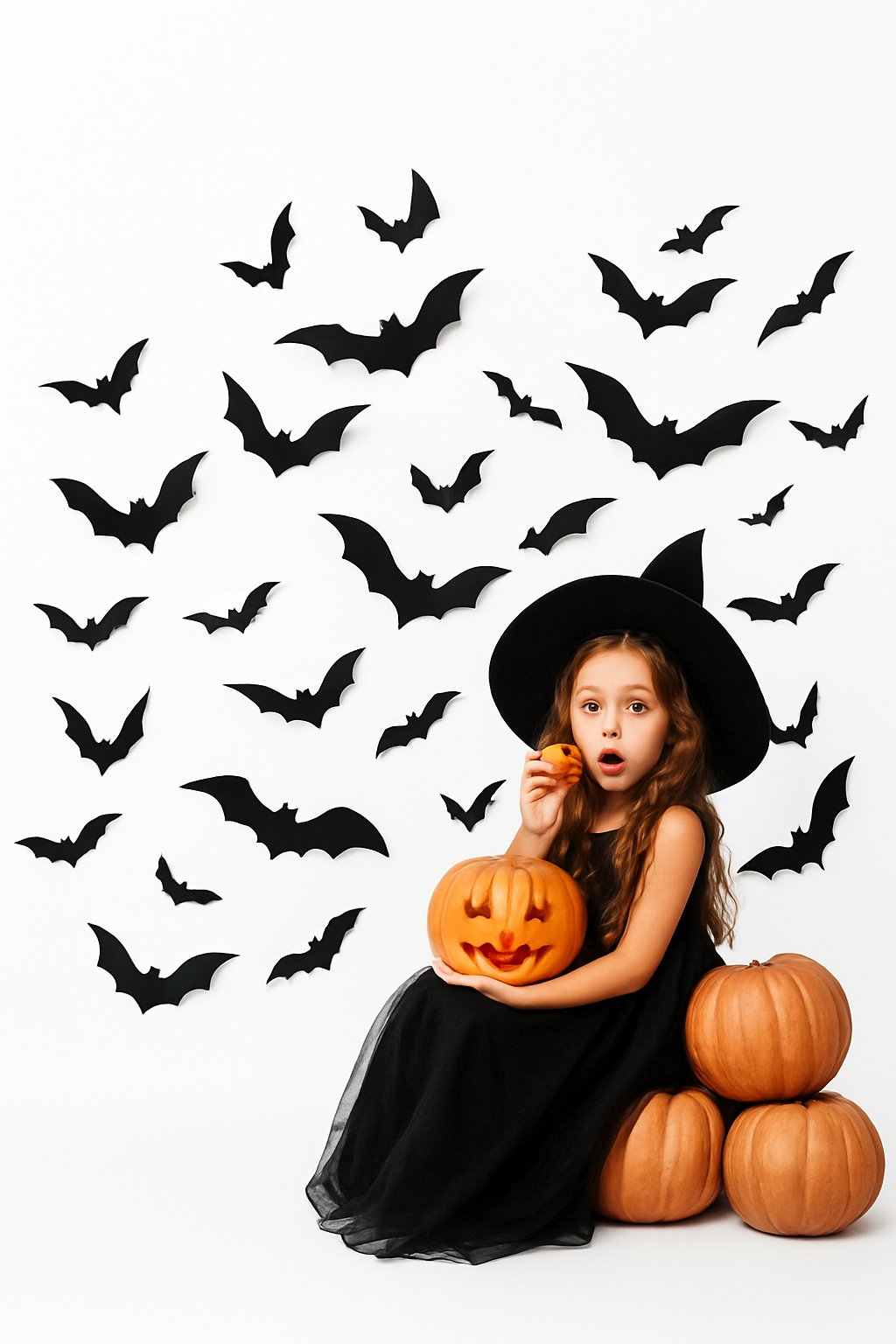 3D PVC Halloween Flagermus Vægovertræk til Uhyggelig Dekoration