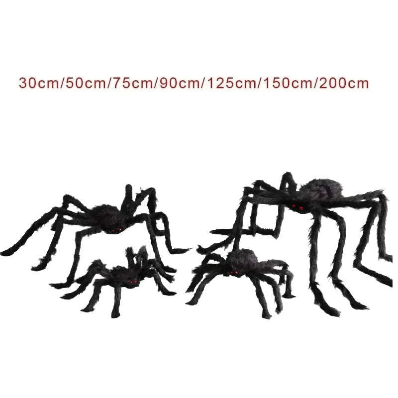 Halloween Giant Plush Black Spider Prop-150 cm