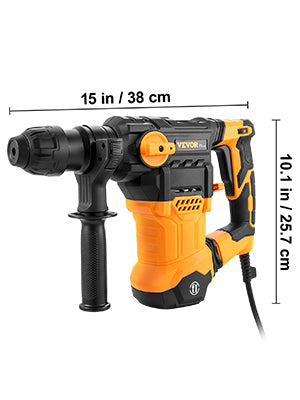 1500W Rotary Hammer Drill 32mm 4 Modes Corded Demolition Tool