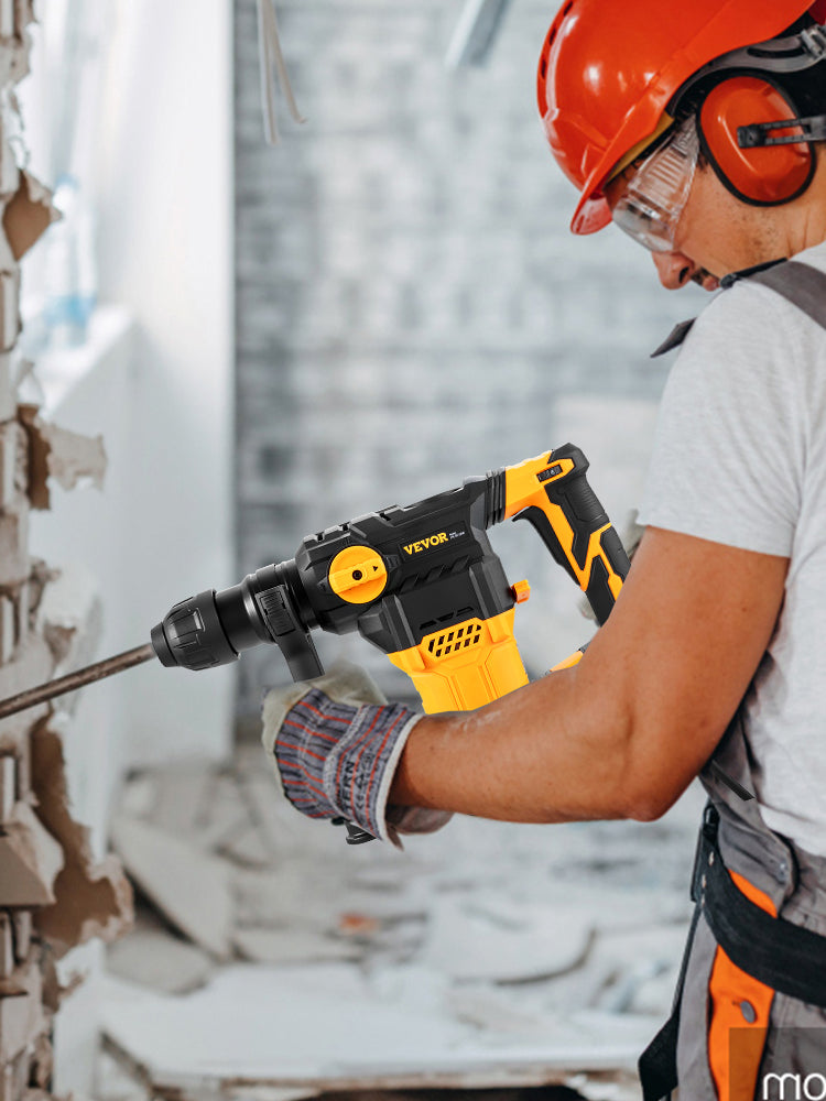 1500W Rotary Hammer Drill 32mm 4 Modes Corded Demolition Tool