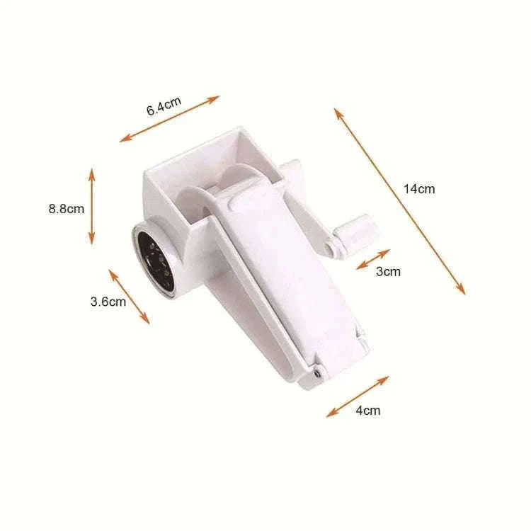 Hand-Cranked Cheese Grater for Fast, Even Shredding-white