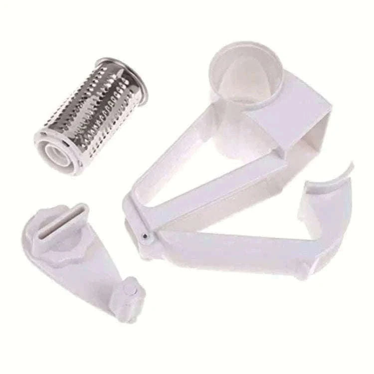 Hand-Cranked Cheese Grater for Fast, Even Shredding-white