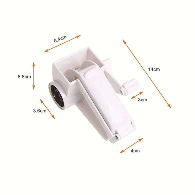Hand-Cranked Cheese Grater-white