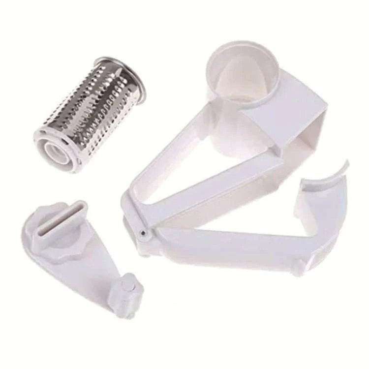 Hand-Cranked Cheese Grater-white