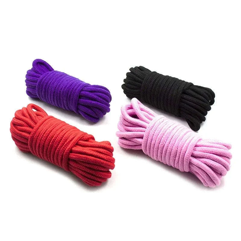 Handcuffs & Bondage Rope Shibari Restraint Kit-Purple 5M