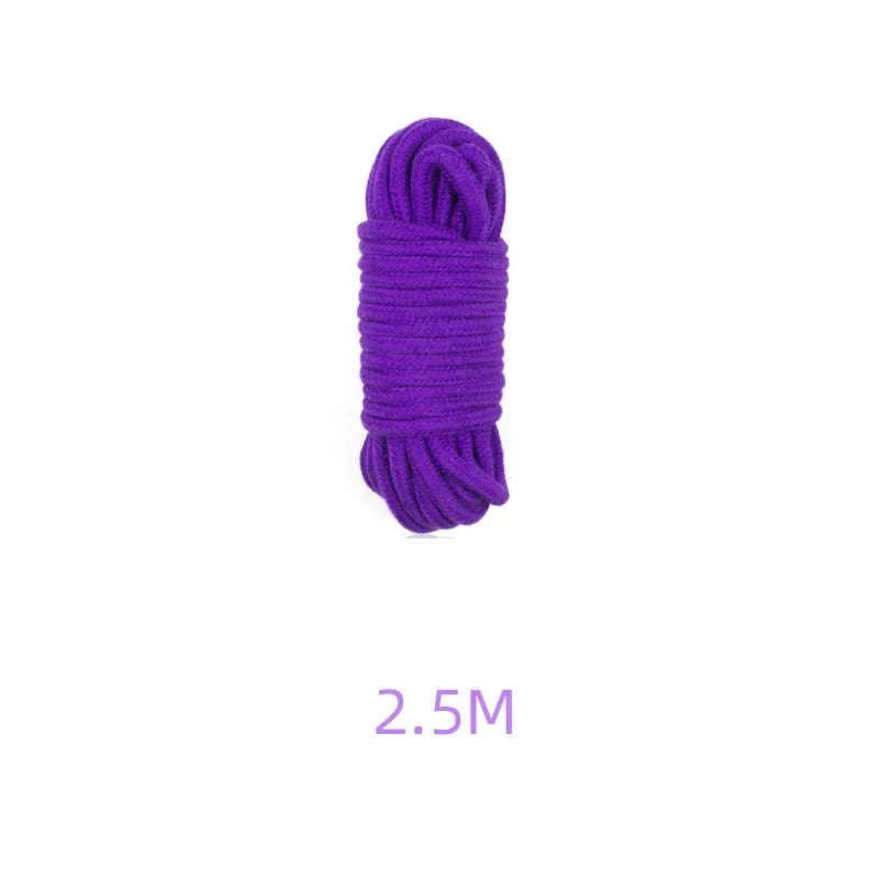 Handcuffs & Bondage Rope Shibari Restraint Kit-Purple 5M