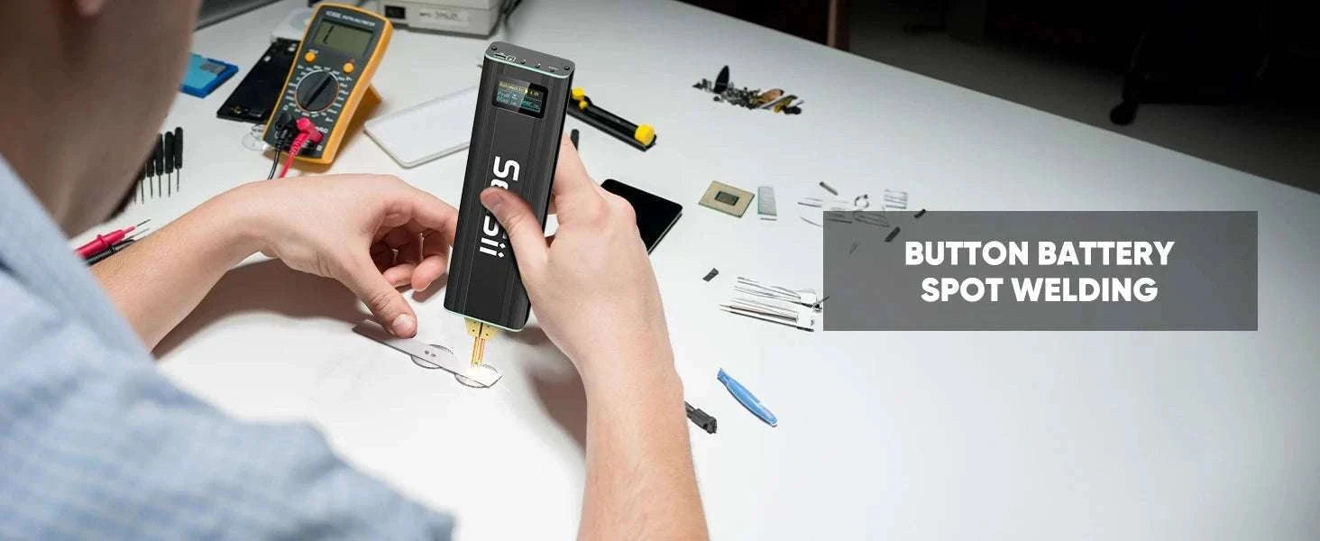 Handheld Battery Spot Welder with 80 Levels & 5000mAh Power-GERMANY