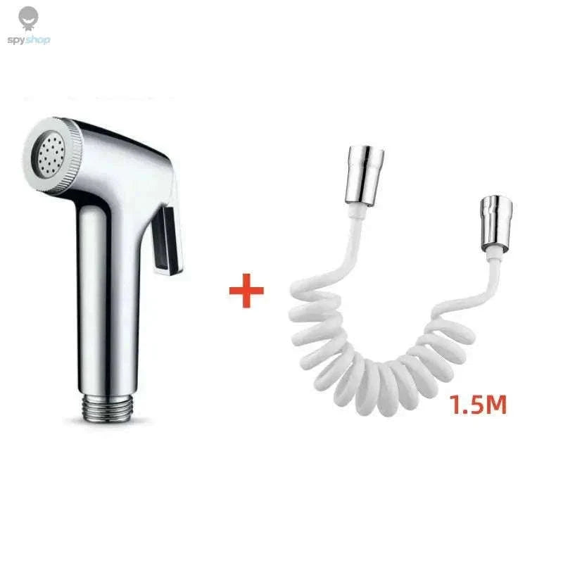 Handheld Bidet Sprayer with 1.5 m Hose and Wall Holder-Default Title