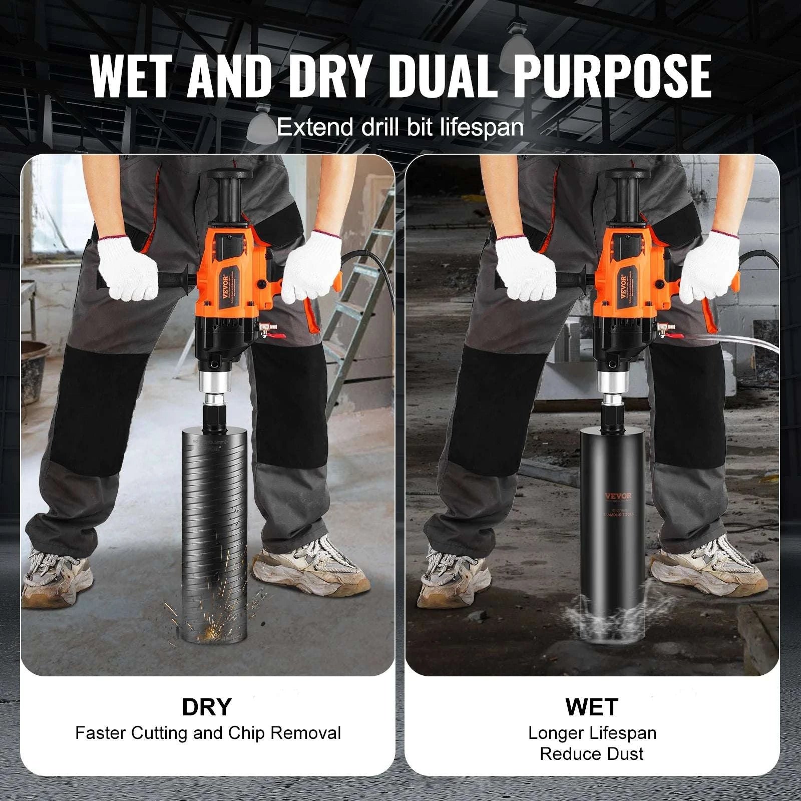 Handheld Core Drill Machine 2000W/2600W Wet & Dry Concrete Drill-2000W 160mm / Poland