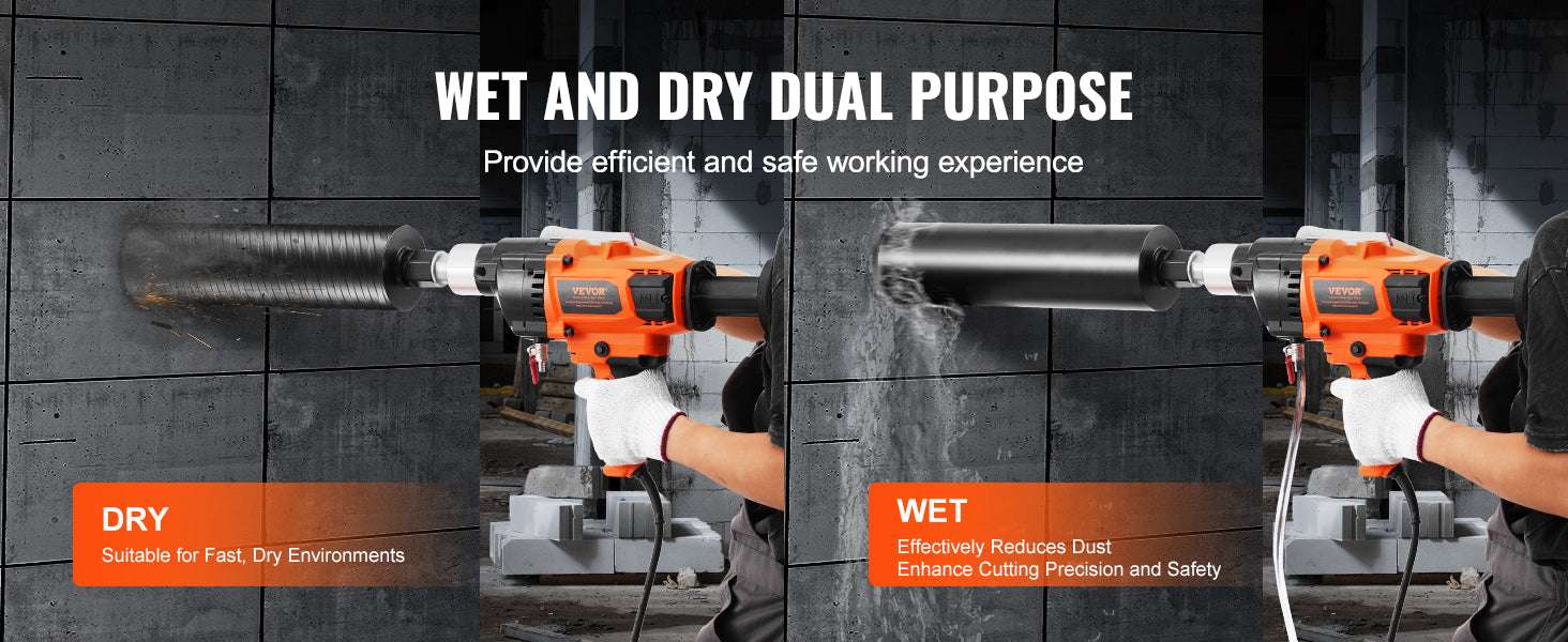 Handheld Core Drill Machine 2000W/2600W Wet & Dry Concrete Drill-2000W 160mm / Poland