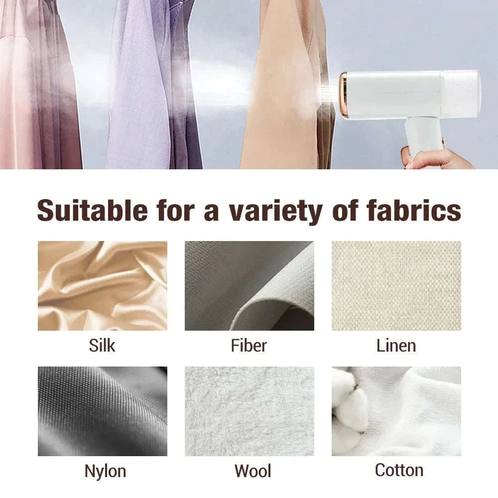 Handheld Fabric Steamer 130ml 1000W Portable Steamer-WHITE / EU