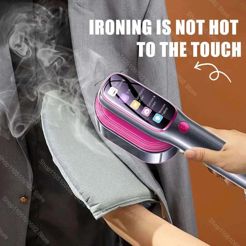 Handheld Garment Steamer with 5 Temperature Settings, 1200W-Purple Board / EU