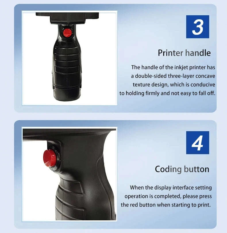 Handheld Inkjet Printer for QR Codes, Barcodes, Dates & Logos-with 1 ink / AU Plug