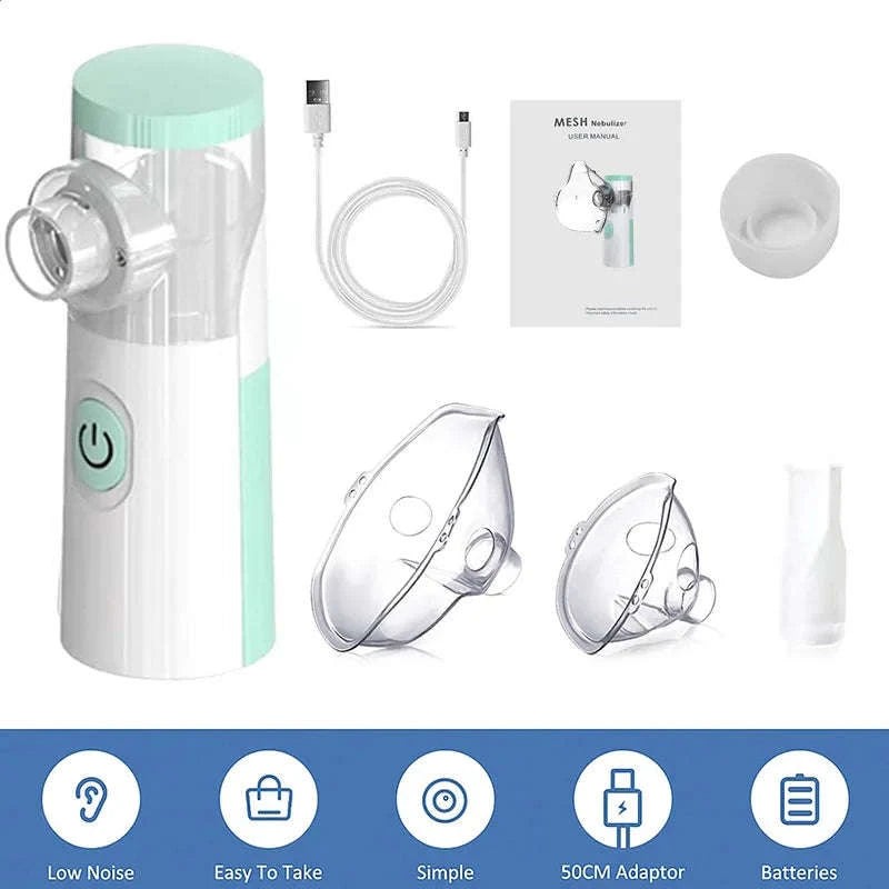 Handheld Portable Inhale Nebulizer Mesh Atomizer for Kids & Adults-Mode 1
