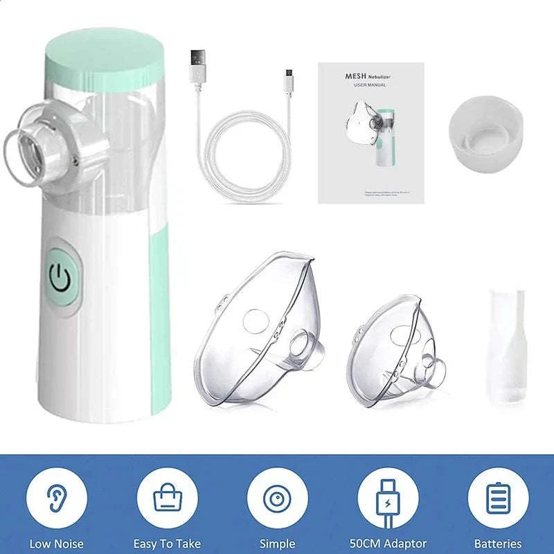 Handheld Portable Inhale Nebulizer Mesh Atomizer for Kids & Adults-Mode 1