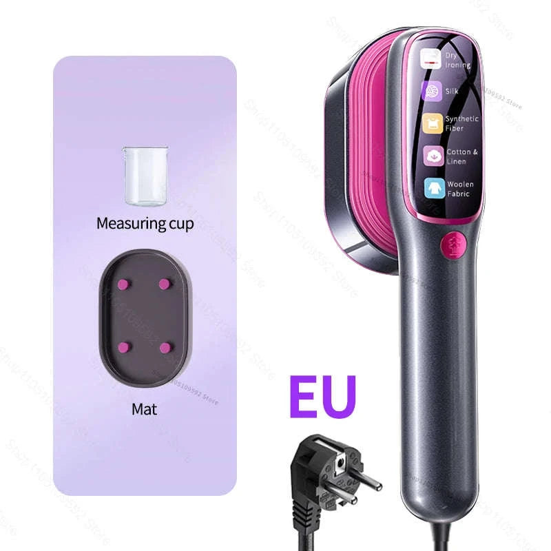 Handheld Steam Iron Garment Steamer – Portable Mini Clothing Steamer-Purple Board / EU