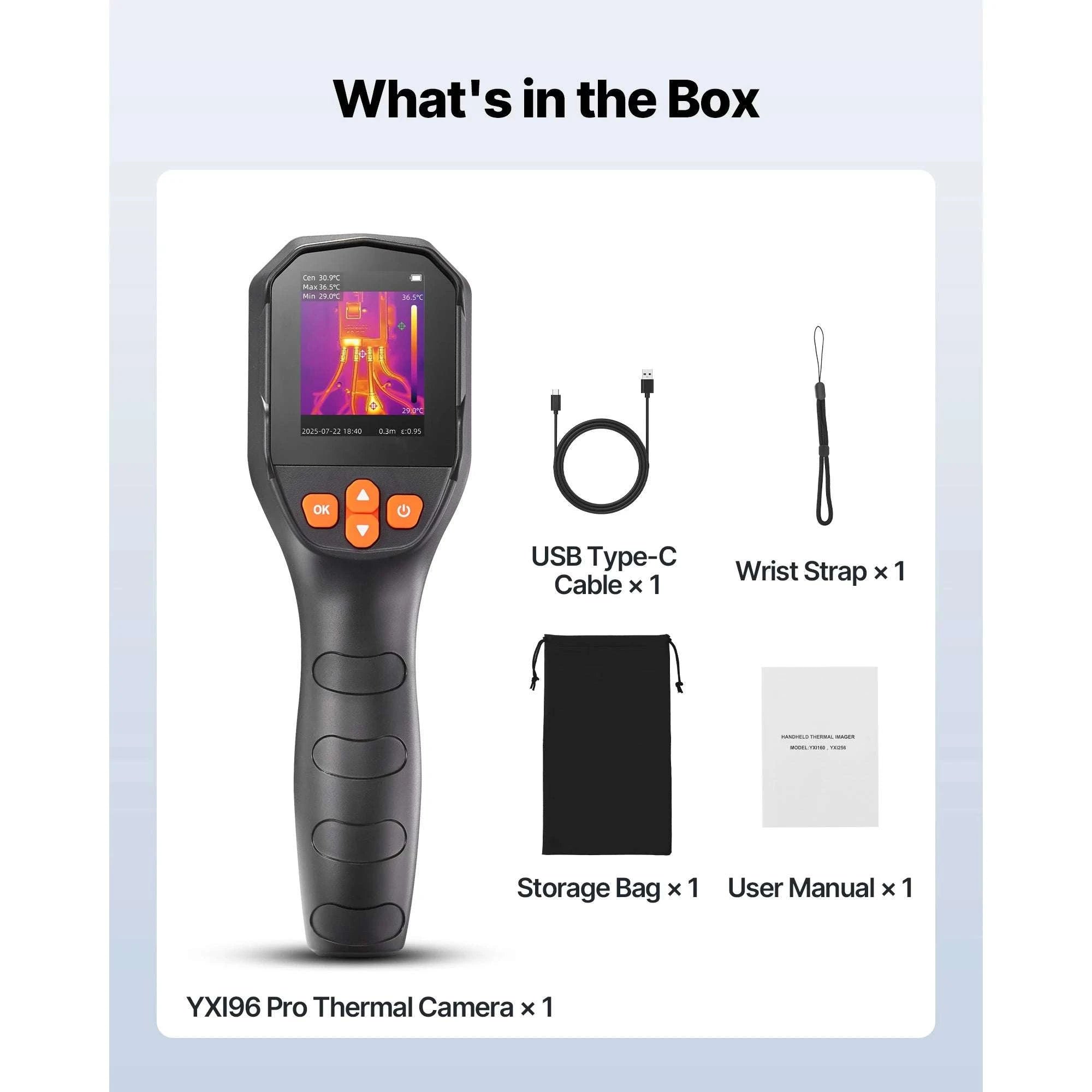 Handheld Thermal Camera 240x180 IR Resolution with 2MP Visual-2.8inch / United States
