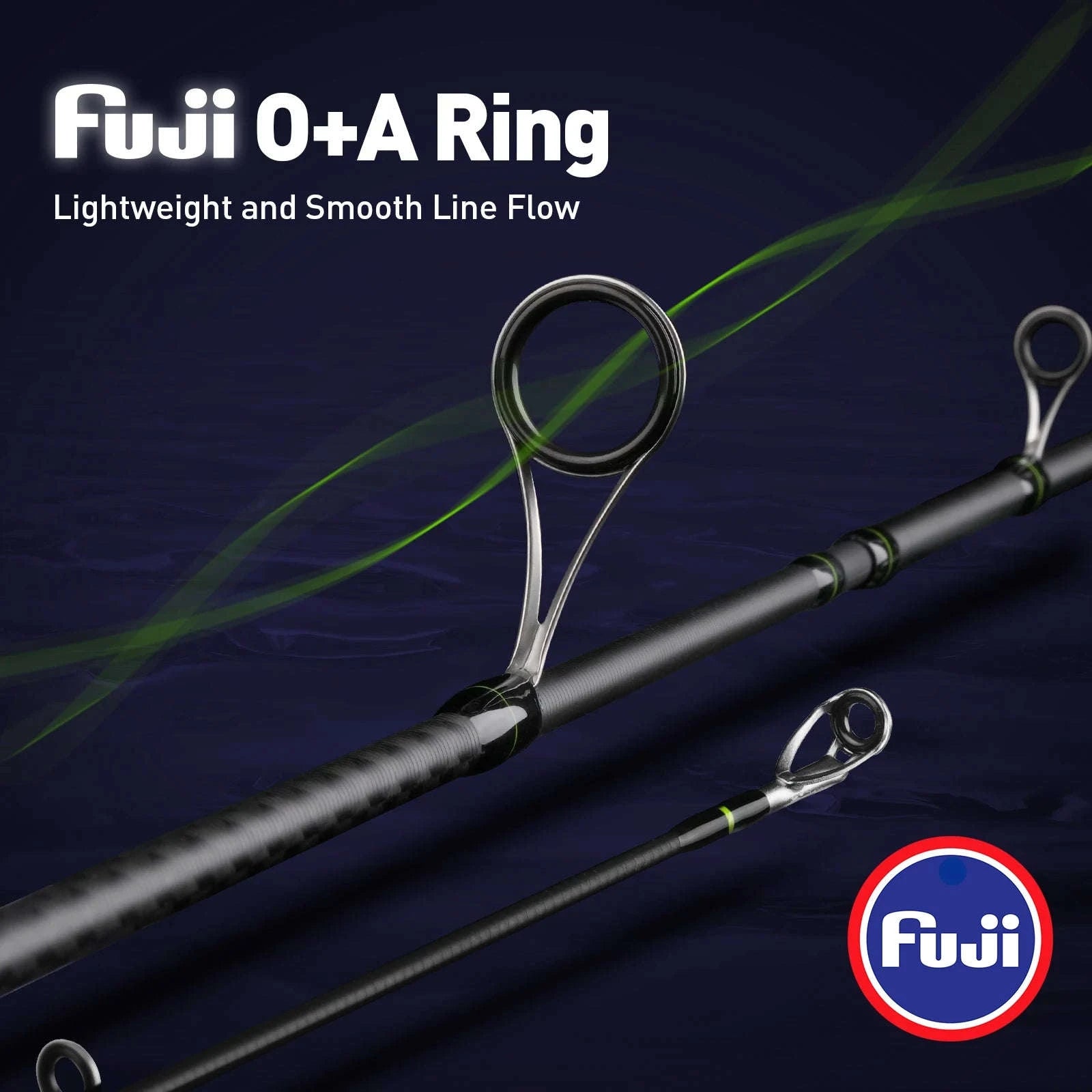 HANDING M1 Bass Fishing Rod with Fuji Guide Rings-Spin1.68m-MF-UL / spain