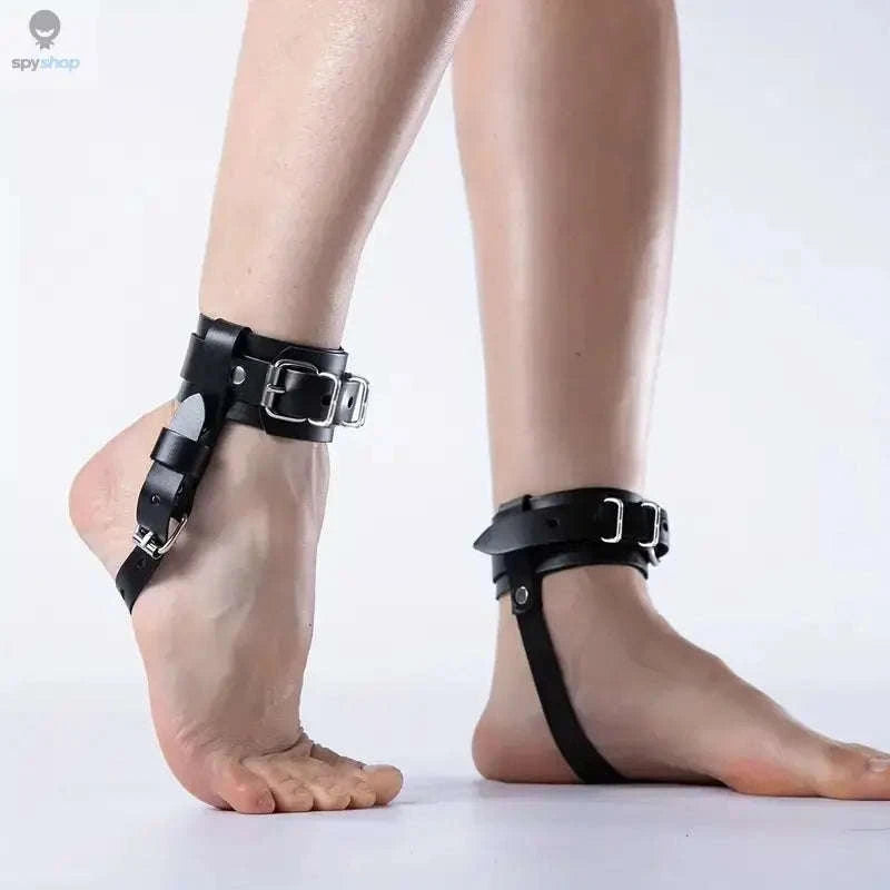 Handmade Adjustable Ankle Harness with Buckle Straps-Black / 70cm / CHINA