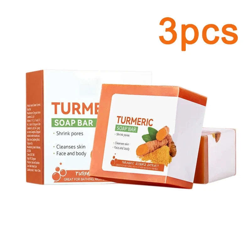Handmade Turmeric Soap Brightening Cleanser-2pcs