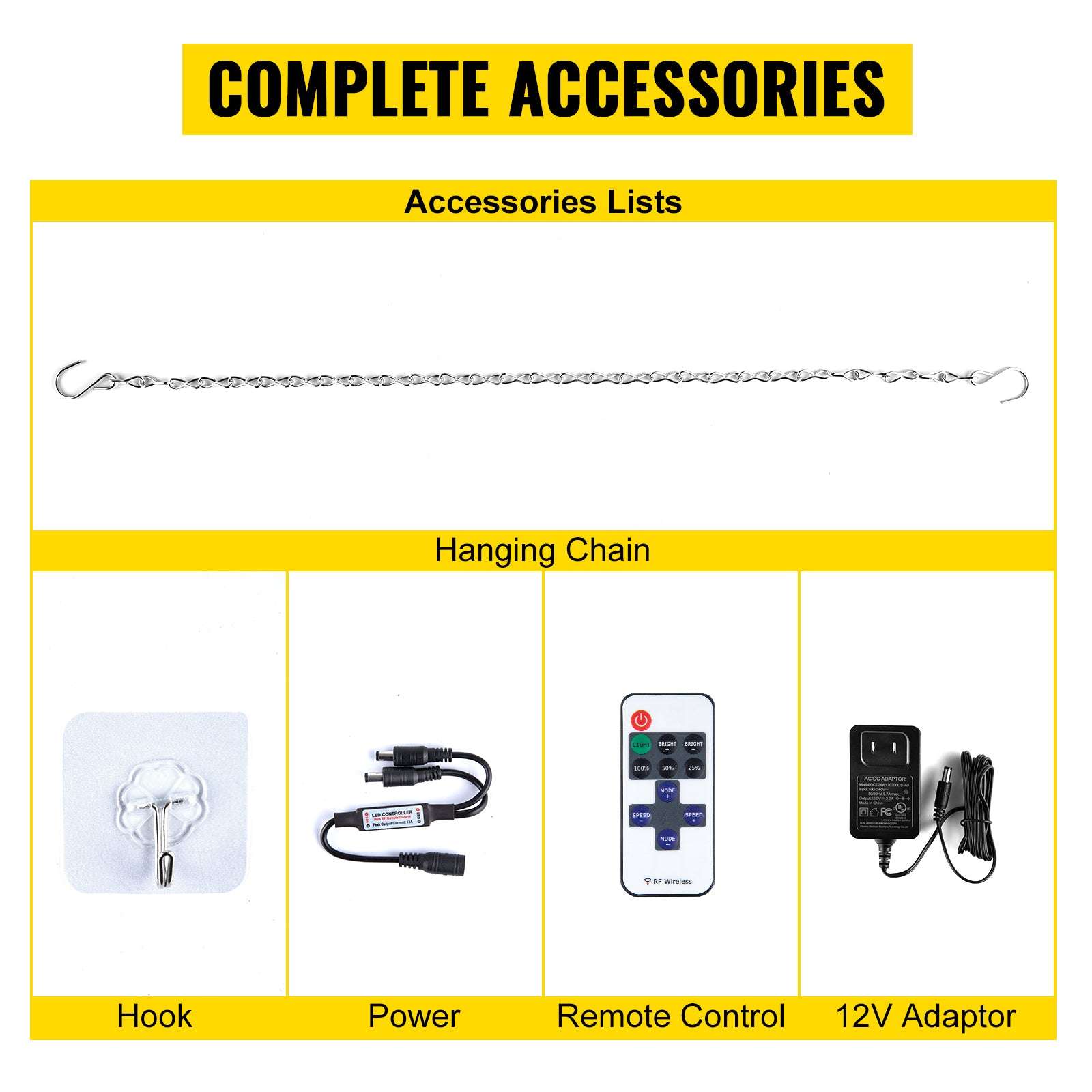 Happy Birthday LED Neon Sign with Remote & Adjustable Brightness-Warm White 31W / United States