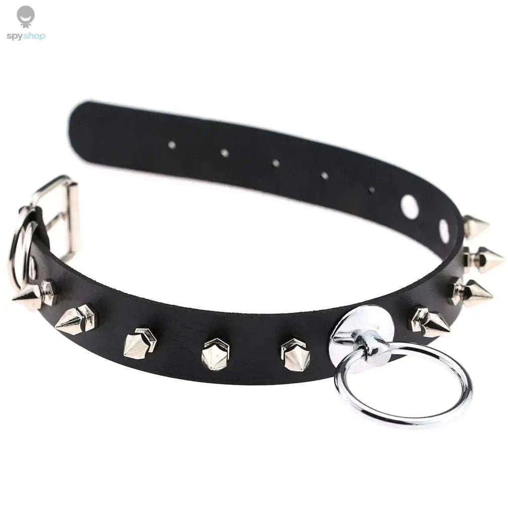 Harajuku Punk Rock Heart Spike Choker for Bold Statement Style-W4704