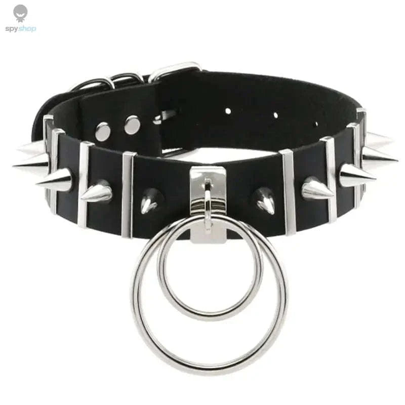 Harajuku Punk Rock Heart Spike Choker-W4704
